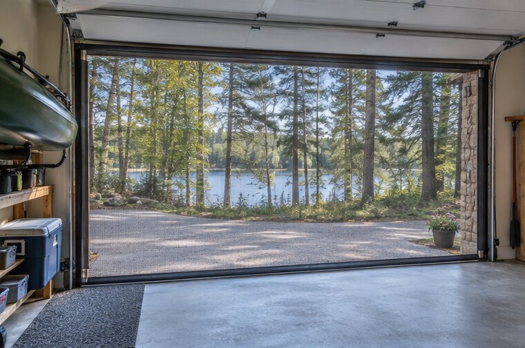 Garage Screen Systems in a comfortable home