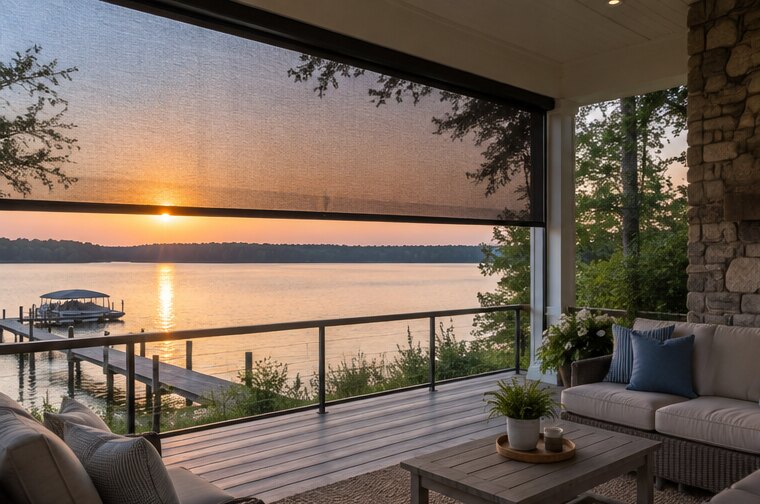Outdoor Screens in a comfortable home