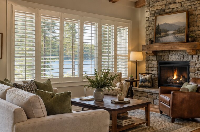 Interior Shutters in a comfortable home
